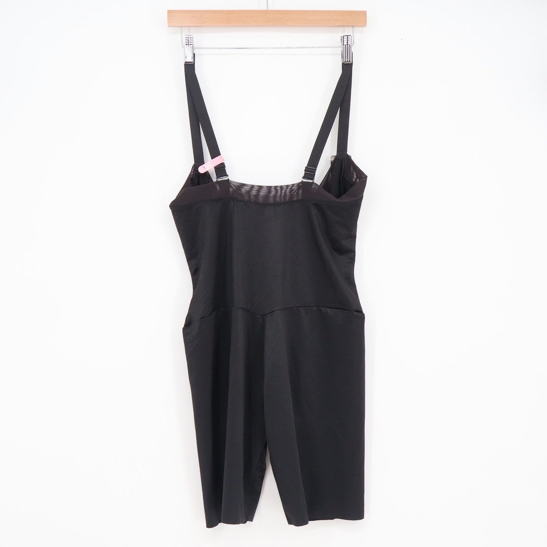 Maidenform Womens Black Cellulite Reducing Firm Control Shapewear Bodysuit L
