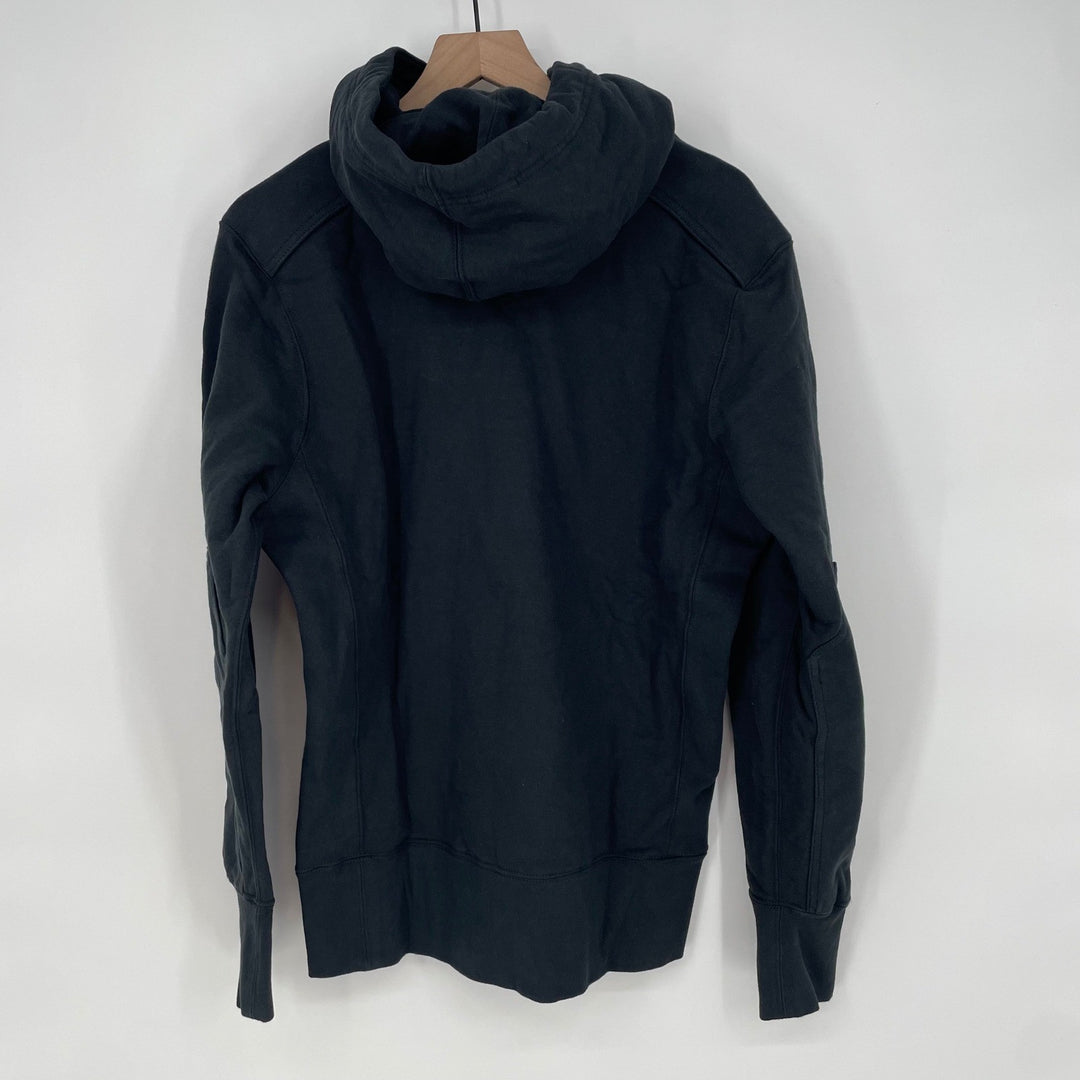 American Giant Black Cotton Hoodie Size S Made in USA Classic Pullover