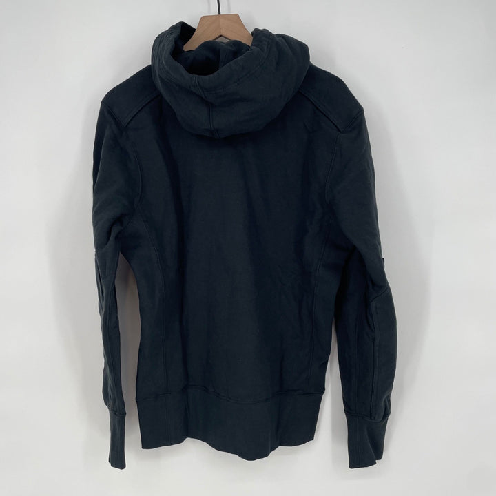 American Giant Black Cotton Hoodie Size S Made in USA Classic Pullover