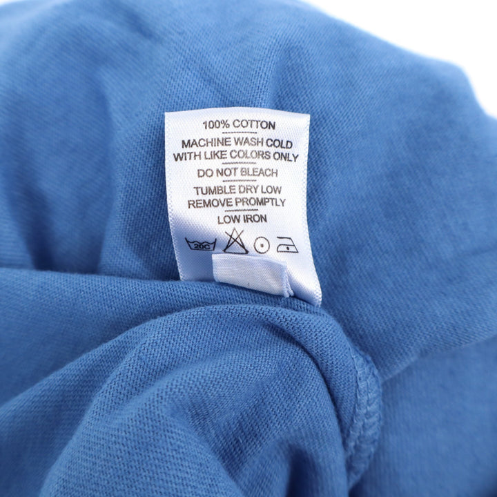 American Giant T-Shirt Mens XL Blue Cotton Front Pocket Crew Neck Long Sleeve