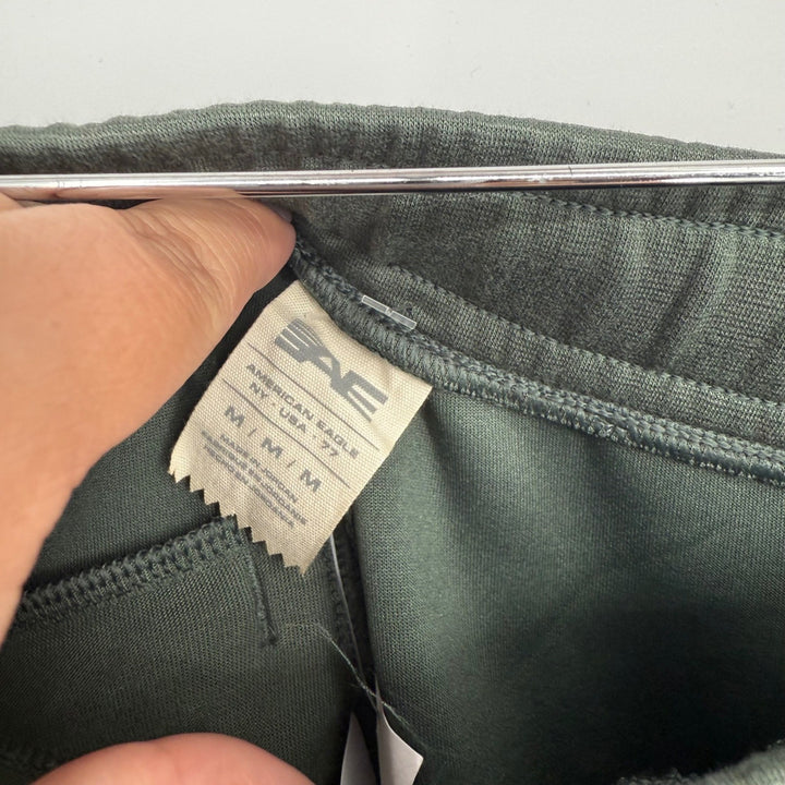 American Eagle Mens Medium Green Jogger Sweatpants Drawstring Casual Active