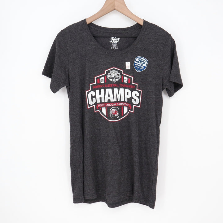 Blue 84 South Carolina Gamecocks 2015 Tournament Champs V-Neck Tee Black L