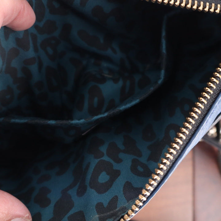 Rebecca Minkoff Blue Leather Studded Chain Shoulder Crossbody Bag
