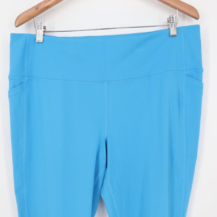 DSG Momentum 7/8 High Rise Leggings Aqua Blue XXL Side Pockets
