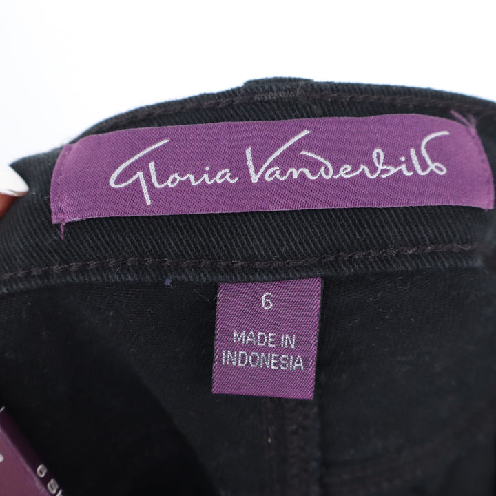 Gloria Vanderbilt Amanda Tapered Leg Jeans Black Size 6 Short Supreme Stretch