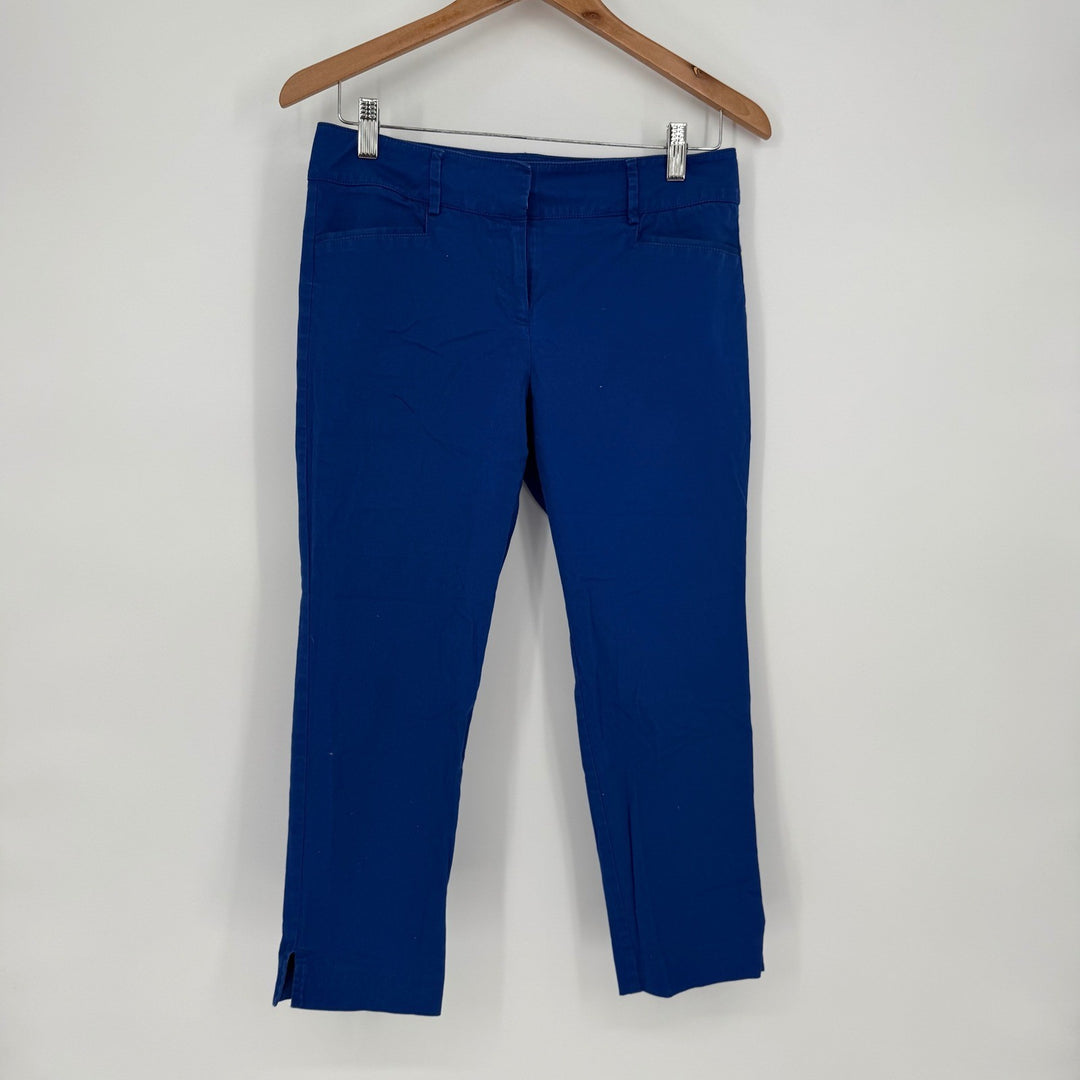 7th Avenue Design Studio New York & Company Royal Blue Capri Pants Size 2