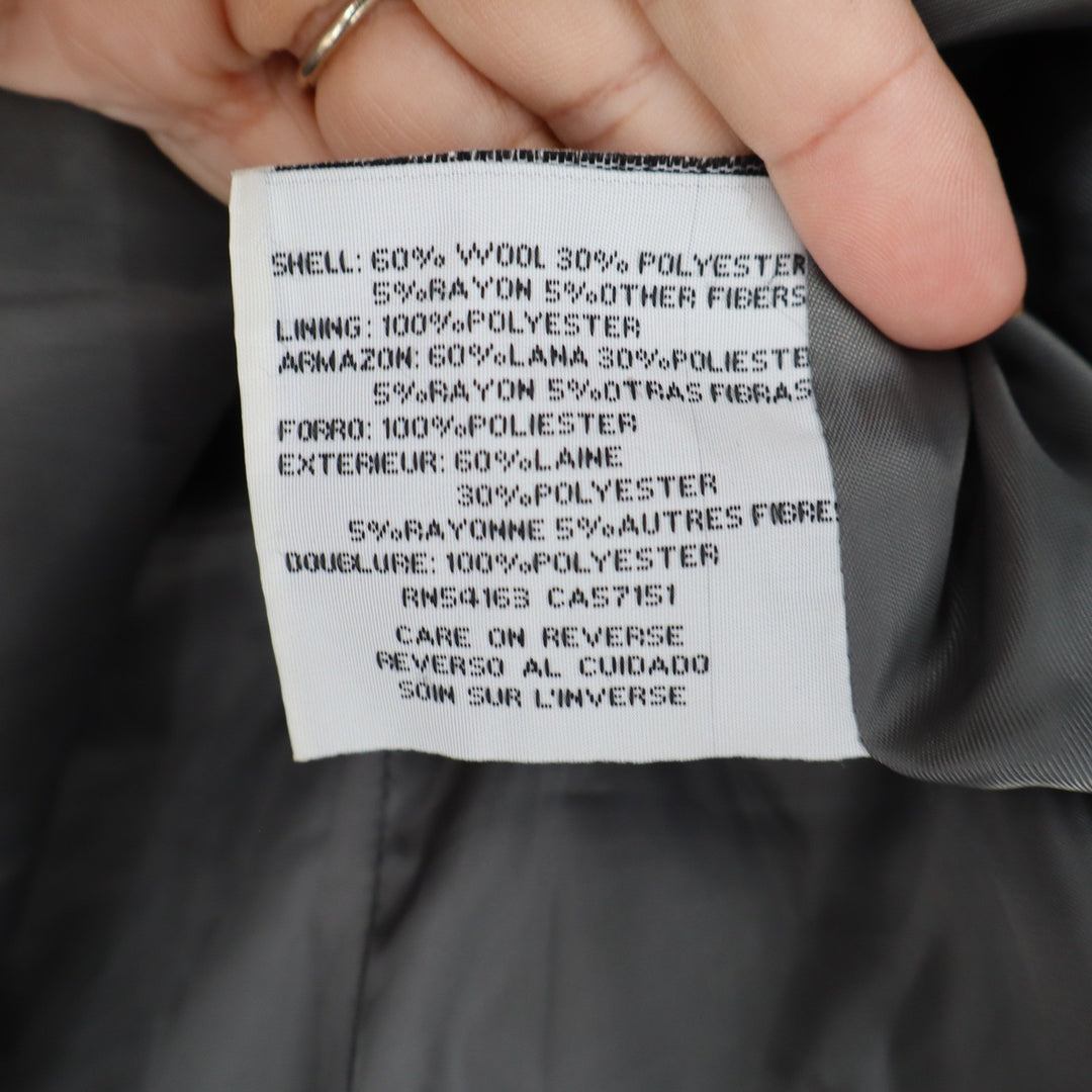 Kenneth Cole New York Womens Wool Blend Pea Coat Charcoal Grey Size 10 DHB0603