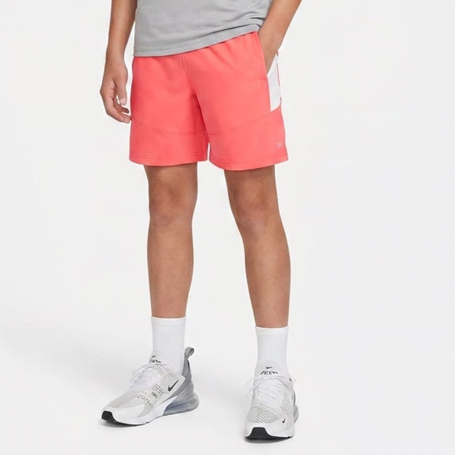 DSG Boys All Sport Short XL 18 Cabana Coral Pure White Moisture Wicking