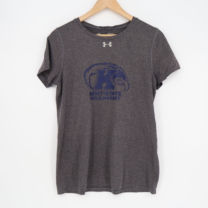 Kent State Golden Flashes Hockey T-shirt Mens Medium Gray Under Armour Crew Neck
