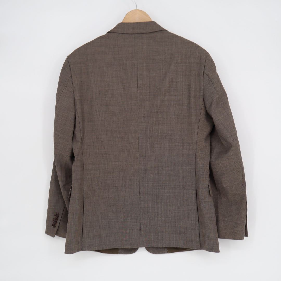 Tommy Hilfiger Mens 40S Brown Wool Blend Two Button Blazer Sport Coat DVC 055