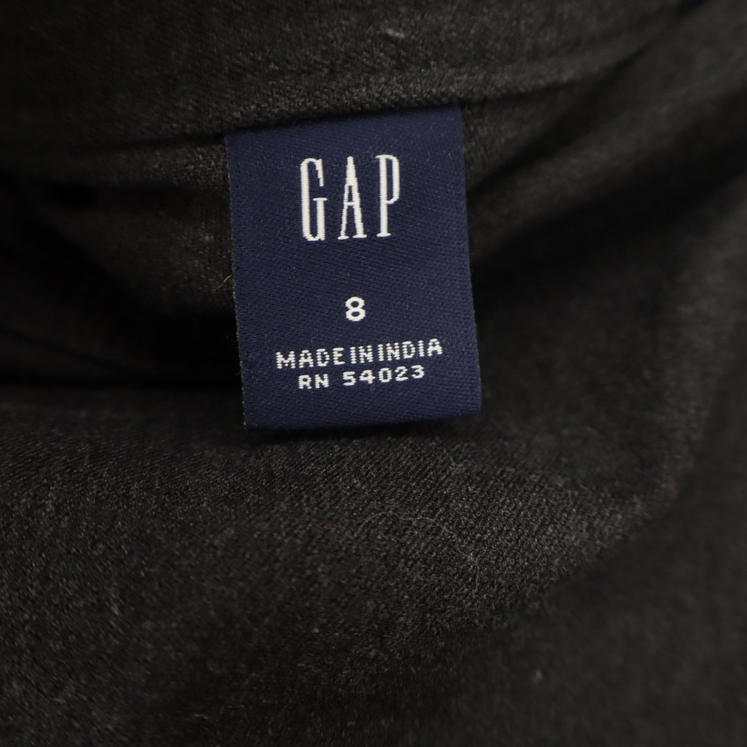 Gap Skirt Womens 8 Pencil Charcoal Grey Stretch Cotton Blend Excellent