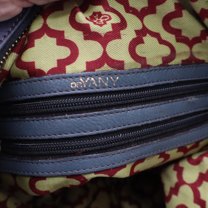 ORIANY Leather Colorblock Hobo Bag Navy Burgundy Teal Studded Satchel Crossbody