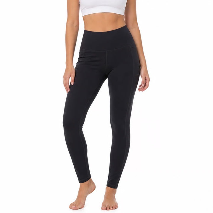 Skechers Womens GOwalk High Waisted Leggings Black Side Pockets Size S