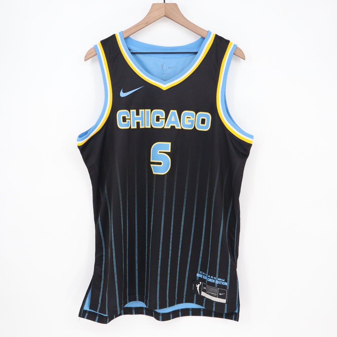 Nike Chicago Sky Angel Reese #5 Explorer Edition WNBA Jersey Black Womens L