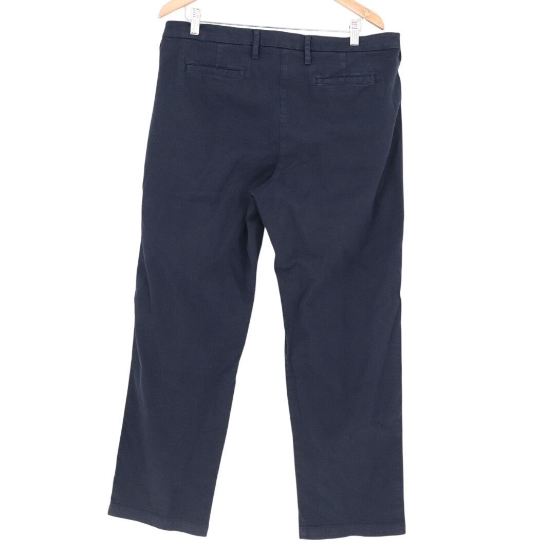 American Giant Sawbuck Chino Pants Women's 16 Navy Cotton Made in USA