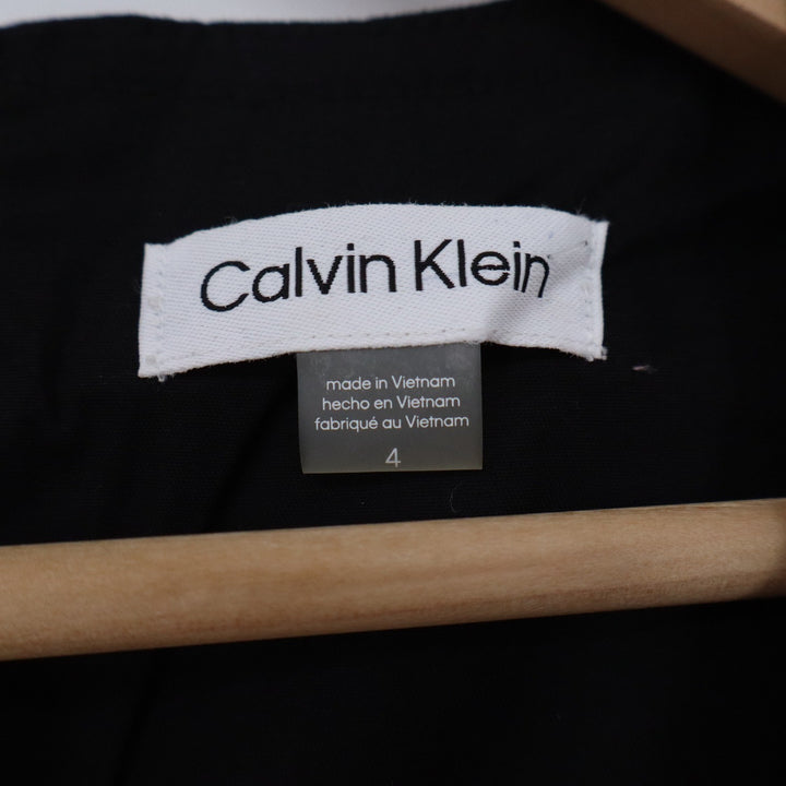 Calvin Klein Womens Black Sleeveless Belted Fit & Flare Dress Size 4