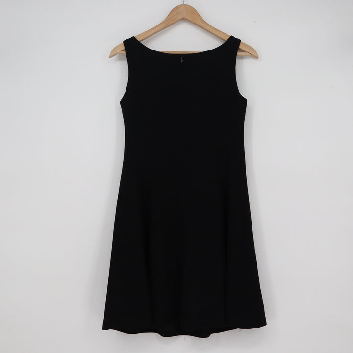 Jones New York Dress Petite 4P Black Sleeveless Shift A-Line Career Dress