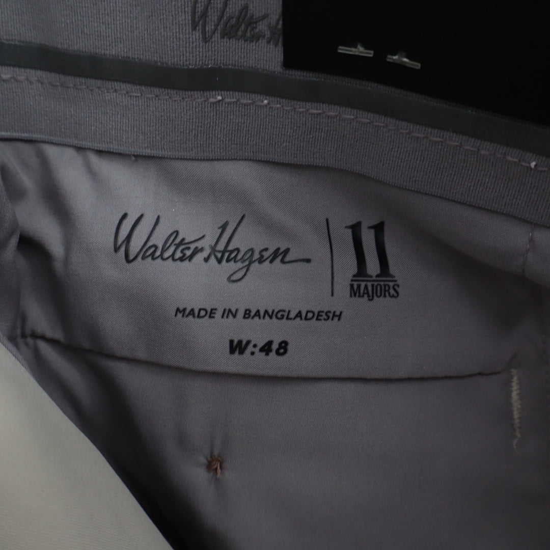 Walter Hagen Mens 48 11 Majors Golf Shorts Beige Khaki Flat Front Big & Tall