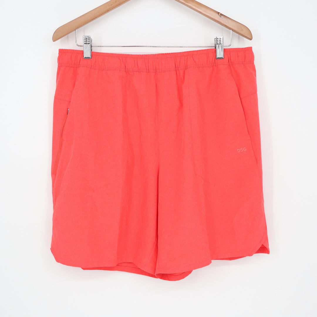 DSG Mens 8 Agility Short Cabana Coral Heather Orange Athletic L