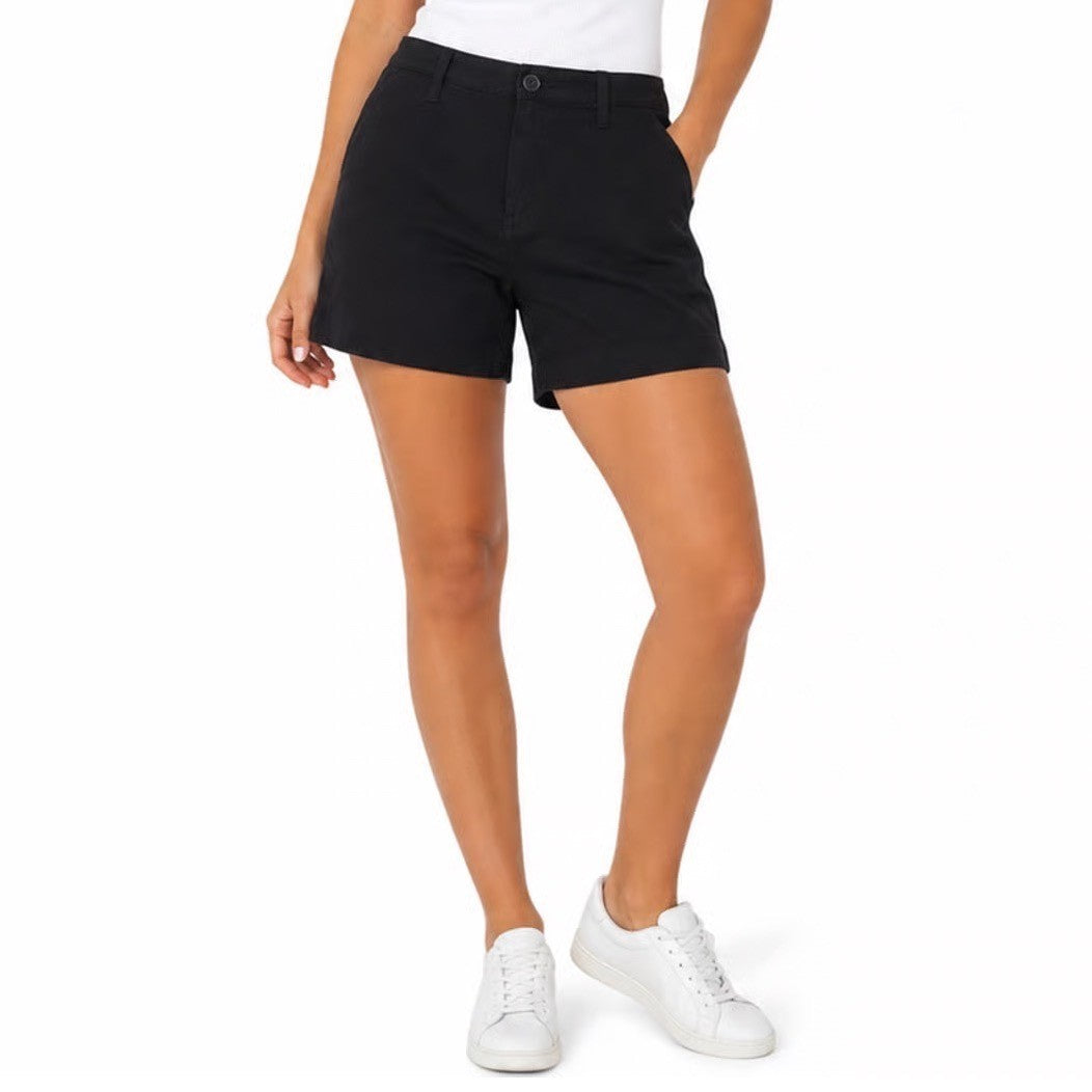 AG Adriano Goldschmied Caden Short Tailored Fit Black Chino Shorts Size 26 NEW