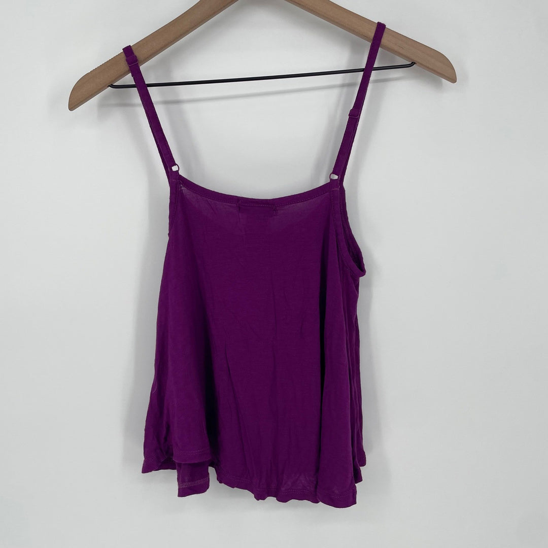 Wet Seal Purple Spaghetti Strap Cami Tank Top Size S