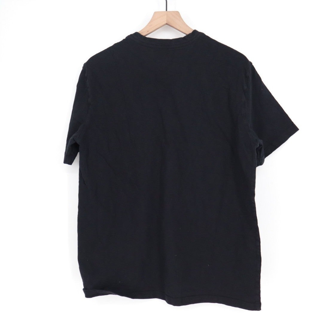 American Giant Premium Slub V-Neck Tee Black Size L Made In USA