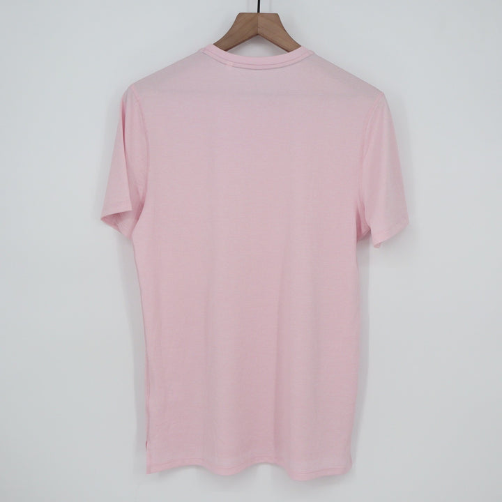 DSG Mens Short Sleeve Performance T-Shirt Pink Crew Neck Activewear Size S