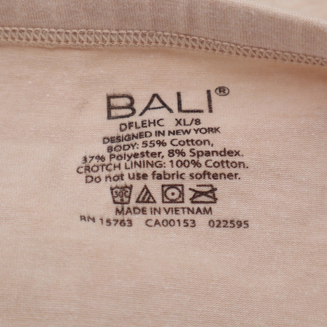 Bali Breathable Cotton Hi-Cut Panty Nude Tan DFLEHC Mens Size XL 8 NEW