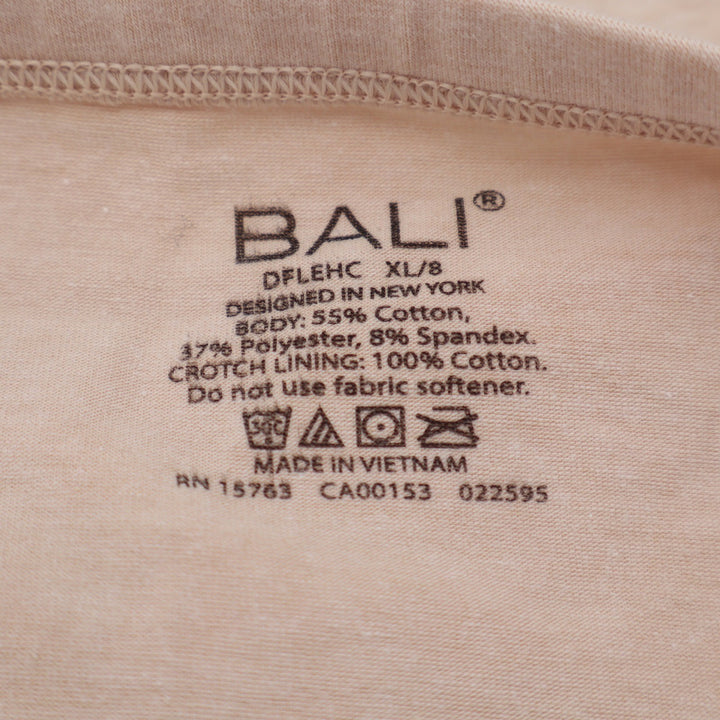 Bali Breathable Cotton Hi-Cut Panty Nude Tan DFLEHC Mens Size XL 8 NEW