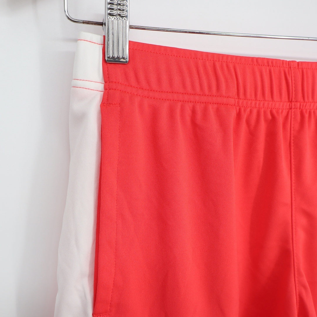 DSG Boys All Sport Short Cabana Coral Pure White L 14-16 Moisture Wicking