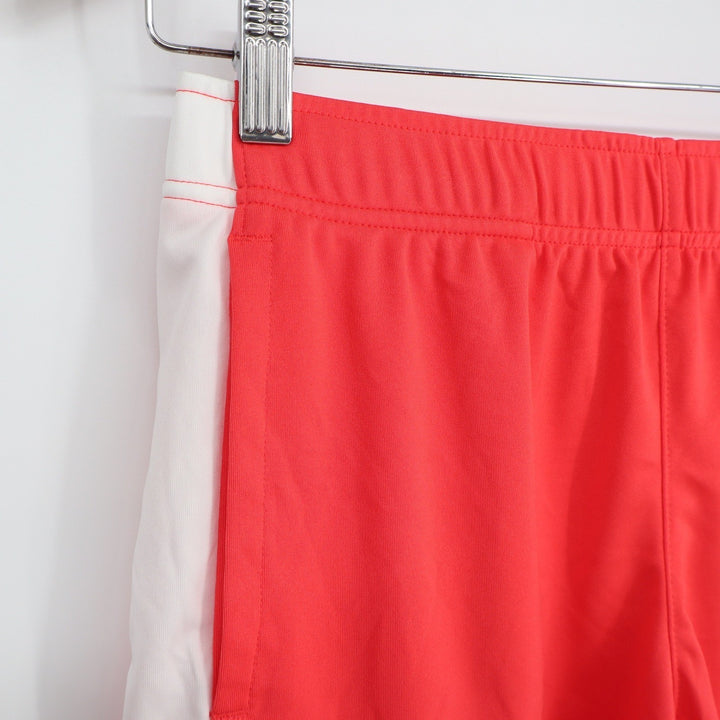 DSG Boys All Sport Short Cabana Coral Pure White L 14-16 Moisture Wicking