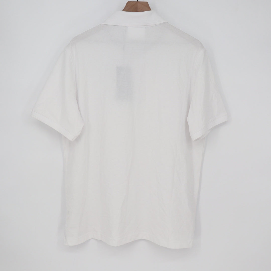 Walter Hagen Mens Clubhouse Solid Pique Polo White Short Sleeve Shirt Size L NEW