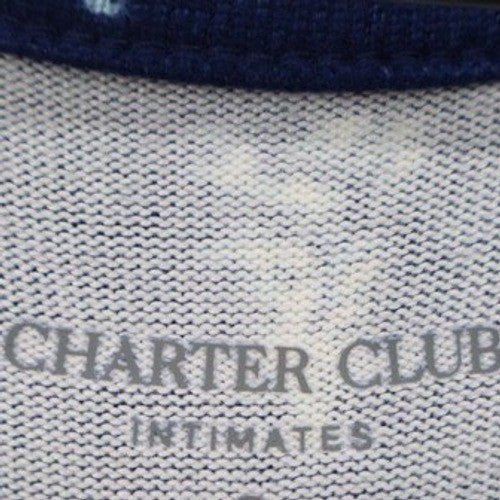 Charter Club Intimates Navy Blue Tree Print Soft Knit Sleep Shirt Medium NWT