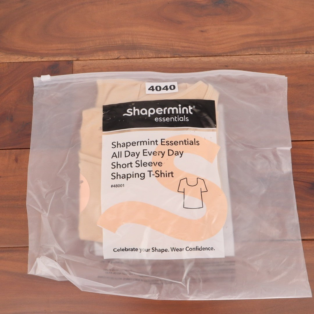 Shapermint Essentials All Day Every Day Shaping T Shirt Womens L Chai Shapewear
