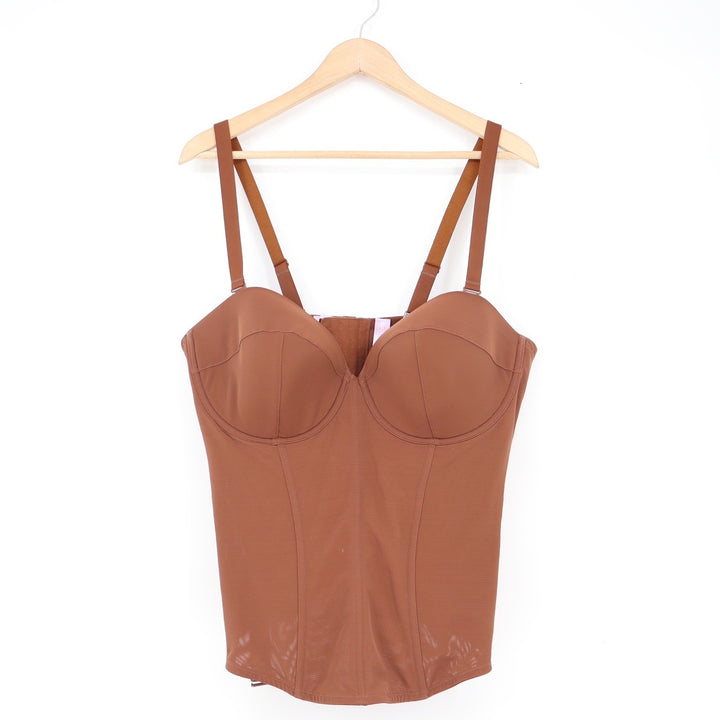 Savage X Fenty Brown Bustier Corset Top Underwire Boning Plus Size 3X