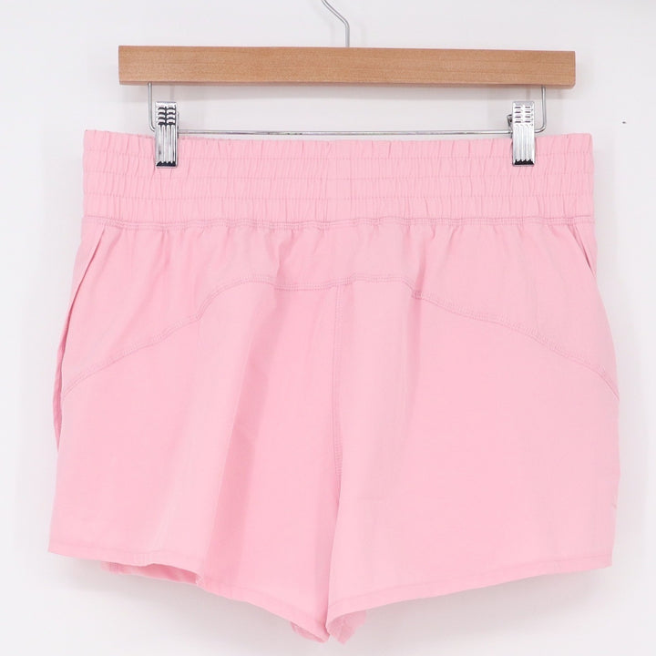 90 Degree by Reflex Shorts Womens N/A Running Pink Smocked Waist Excellent