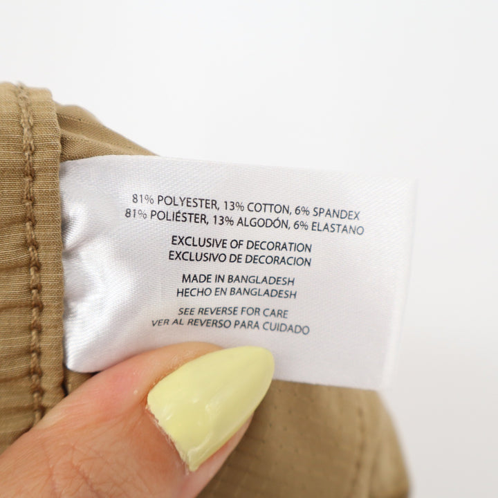 Banana Republic Mens 36 Core Temp Ripstop Shorts Khaki Tan Stretch Hiking