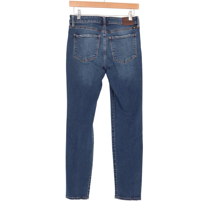 Lucky Brand Jeans Womens 4/27 Blue Denim Cotton Stretch Skinny Leg Mid Rise