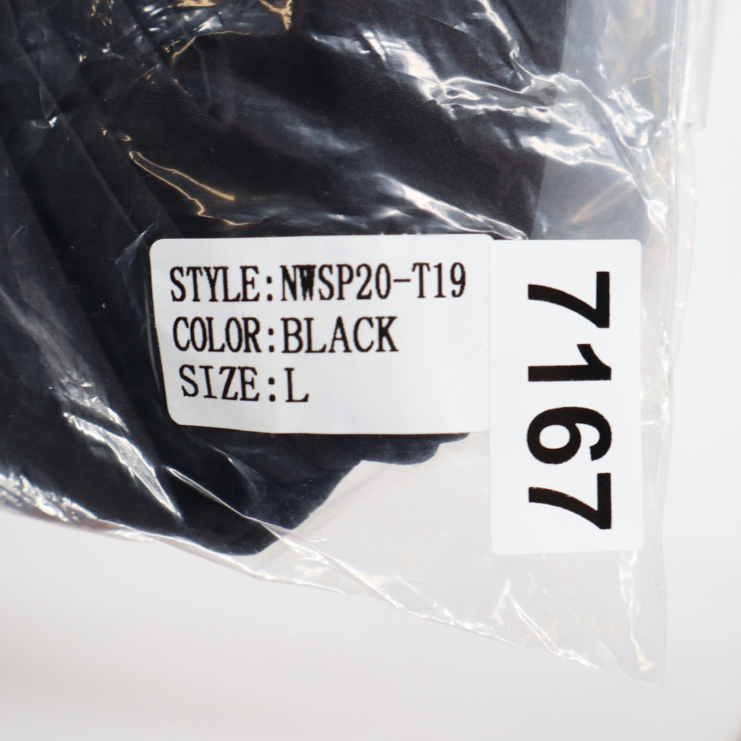 Naked Wardrobe The Statement Black Balloon Sleeve Crop Top M