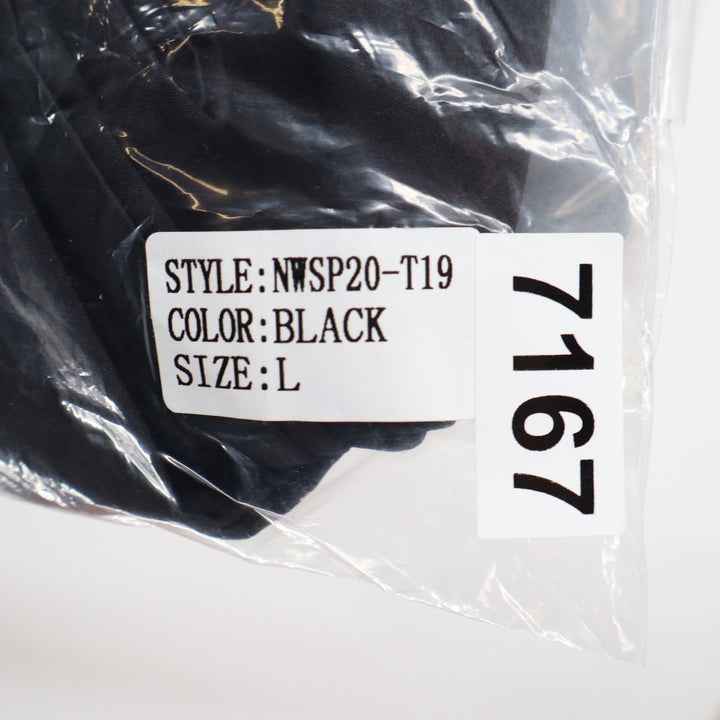 Naked Wardrobe The Statement Black Balloon Sleeve Crop Top M