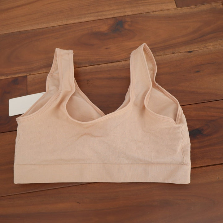Bali B-Smooth Wire Free Bralette Bra 38 Rose Dust Stretch Seamless Wide Straps