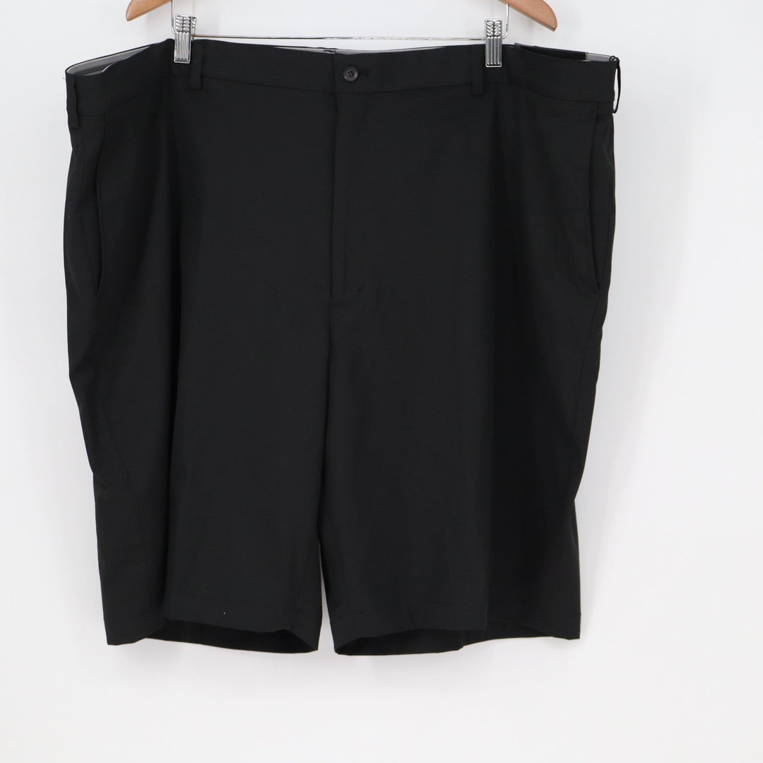 Walter Hagen Mens 50 Big & Tall Black Golf Shorts Flat Front Hagen MGA14300BT