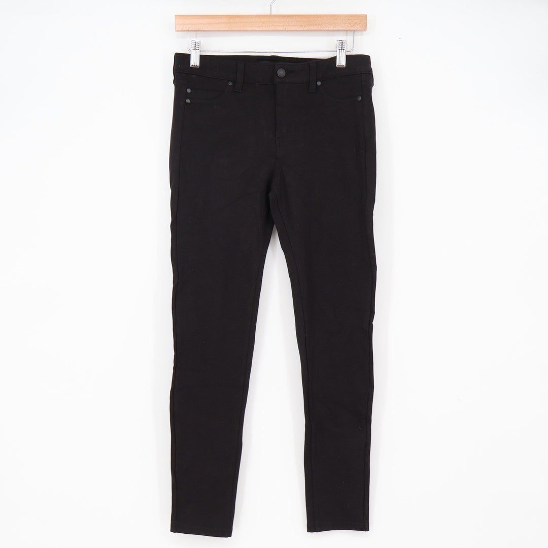 Liverpool Pants Womens 4 Black Skinny Mid-Rise Stretch Excellent