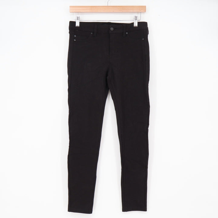 Liverpool Pants Womens 4 Black Skinny Mid-Rise Stretch Excellent