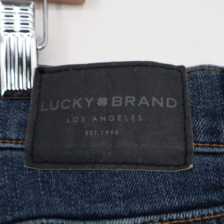 Lucky Brand Jeans Mens 40x32 Blue Denim Cotton Stretch Straight Leg Mid Rise
