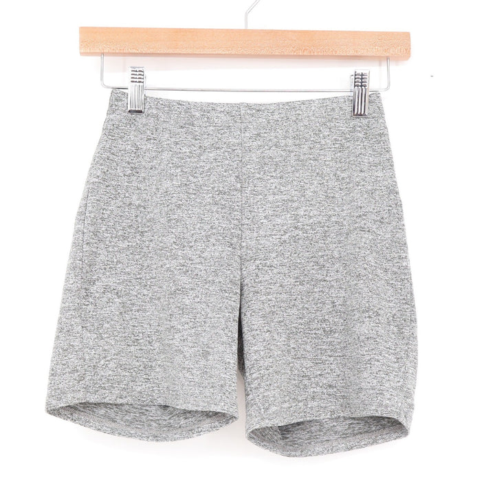 Material Girl Womens Gray Space Dye Biker Shorts High Rise Athletic Size XS