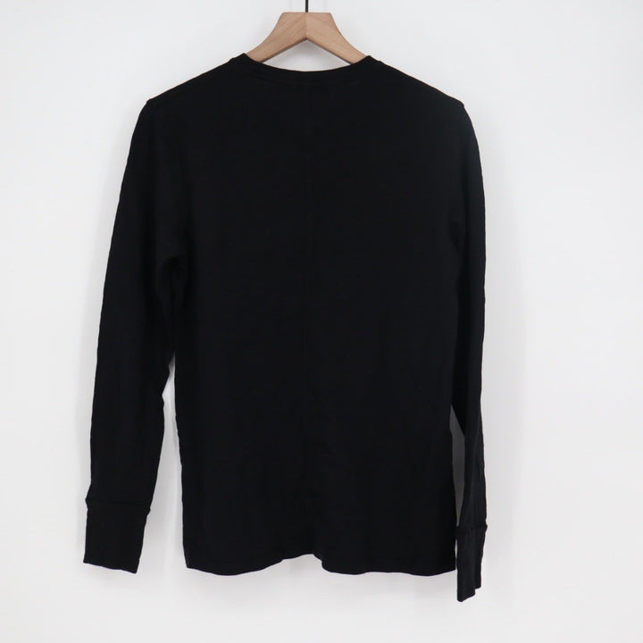 American Giant Black Long Sleeve Crew Neck T-Shirt Made in USA Size M