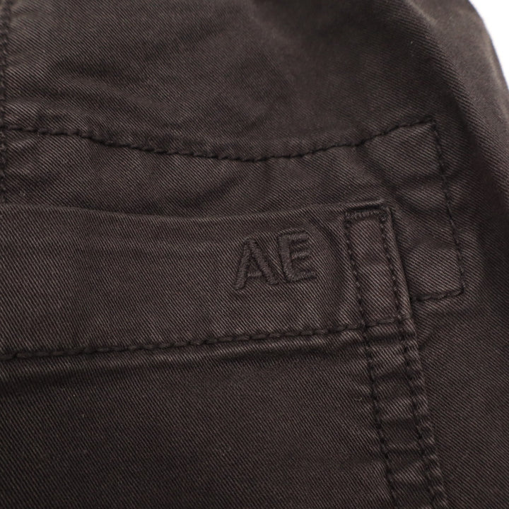 American Eagle Outfitters Cargo Jogger Pants Womens 6 Black Stretch Tapered Leg