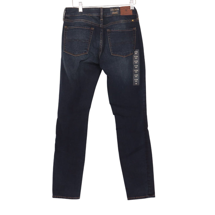 Lucky Brand Lolita Ankle Jeans Womens 2 Blue Denim Cotton Stretch Skinny Leg