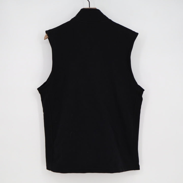 American Giant Midweight Vest Men's Large Black Full Zip Cotton Fleece Lined